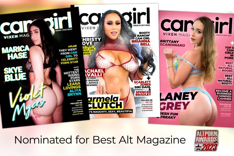 CamGirl Vixen Magazine receives an AltStar Award Nomination for Best Alt Magazine of 2023